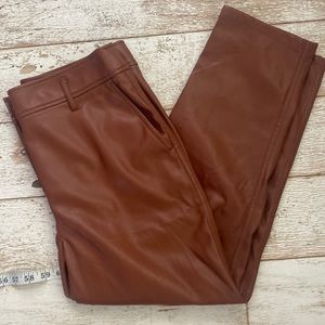 Loft faux leather pants. 8P. NWT